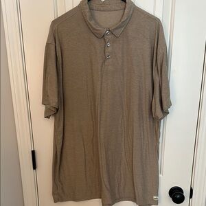 Vuori Strato Tech Tan Polo Shirt